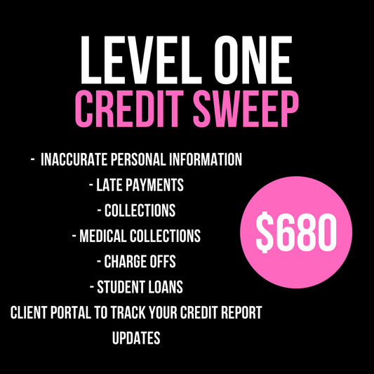 Level one Credit Sweep